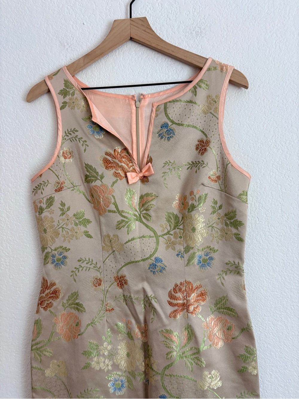 Vintage Moods of Norway Jacquard Embroidered A-Line Dress